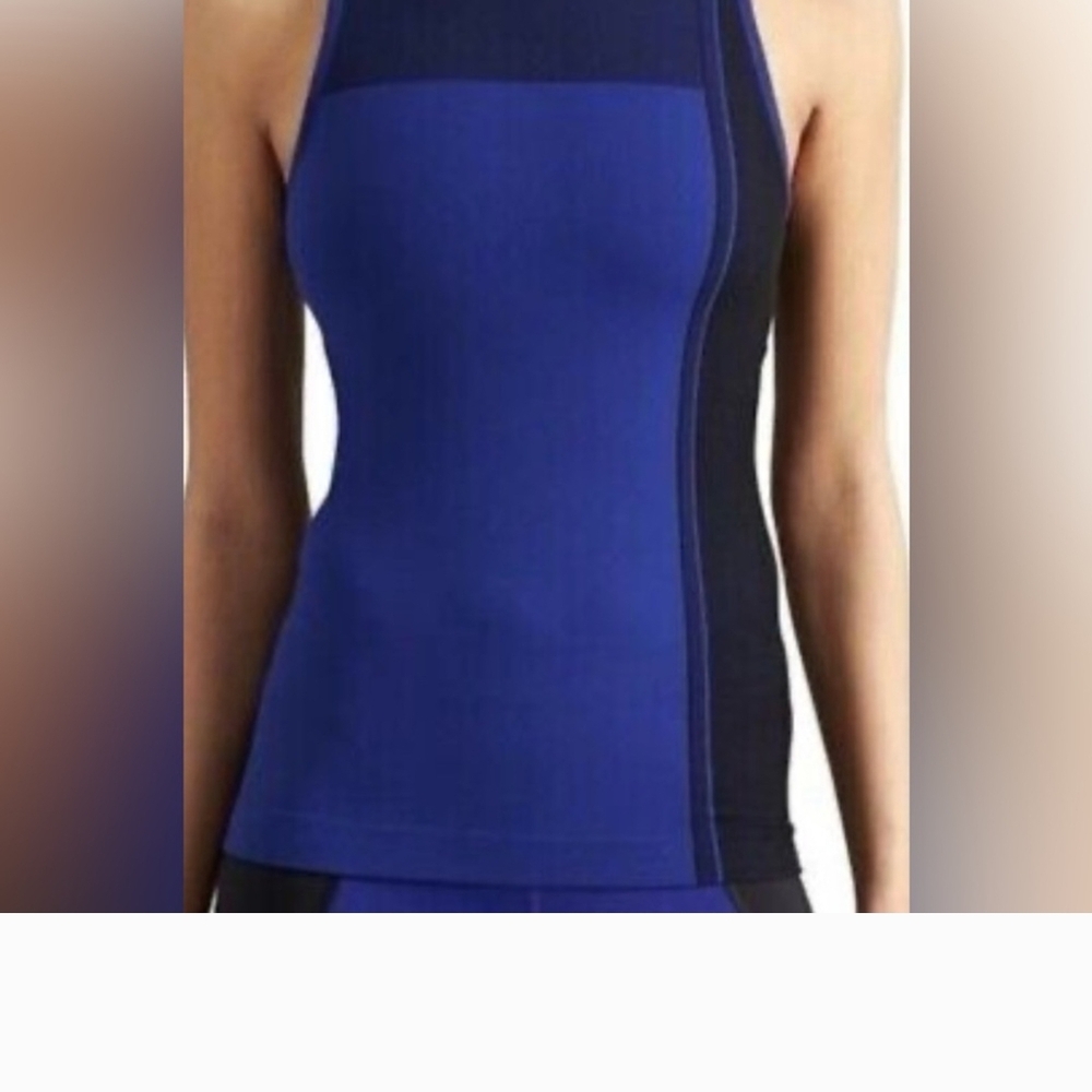 Derek Lam 10C Athleticwear Tank Top Blue Size Medium